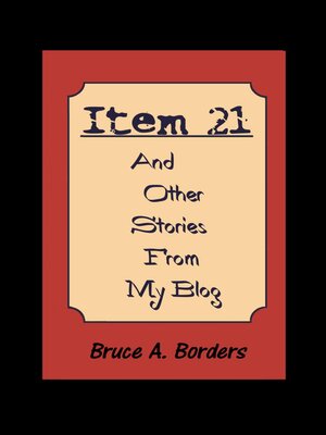 cover image of Item 21 and other Stories from My Blog